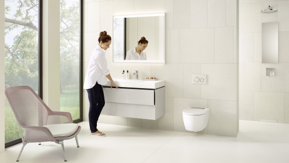 The installation heights for bathroom elements are important for both tall and short people The installation heights for bathroom elements are important for both tall and short people