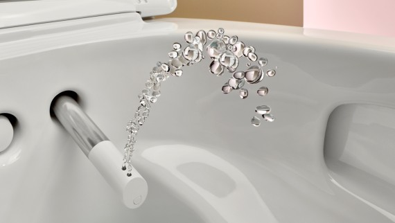 Geberit AquaClean, shower toilet with spray nozzel