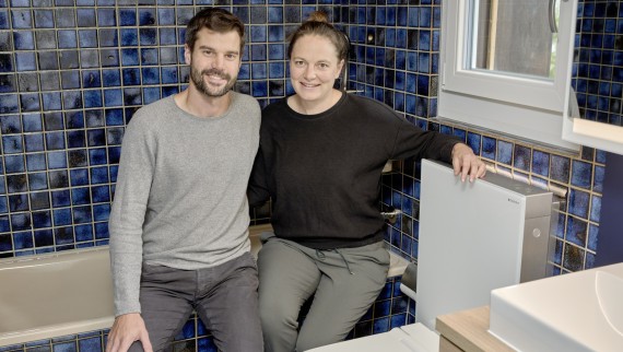 Tobias Wildbrett and his wife Manuela Weibel (@ Ben Huggler)