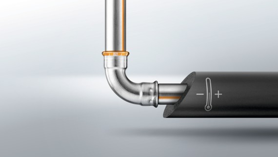 The new stainless steel Geberit Mapress Therm piping system made of CrTi steel