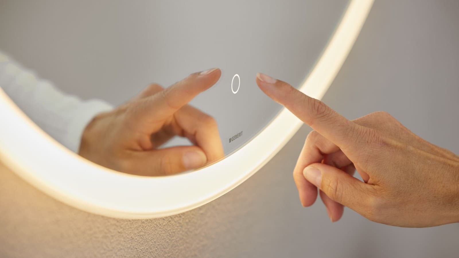 Option Round mirror with sensor switch Option Round mirror with sensor switch