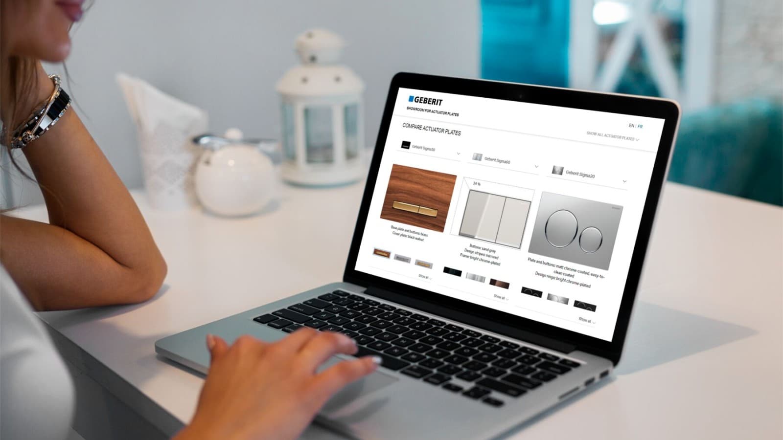 Find new Geberit actuator plates in our virtual showroom Find new Geberit actuator plates in our virtual showroom