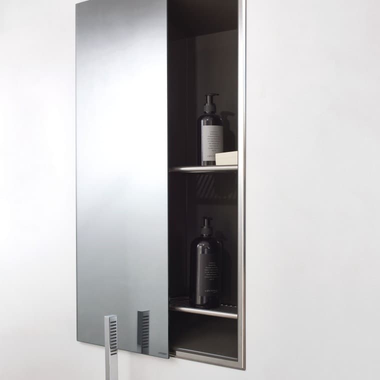 Niche storage box with mirror Niche storage box with mirror