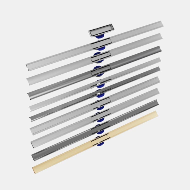 Overview of the Geberit CleanLine shower drains Overview of the Geberit CleanLine shower drains
