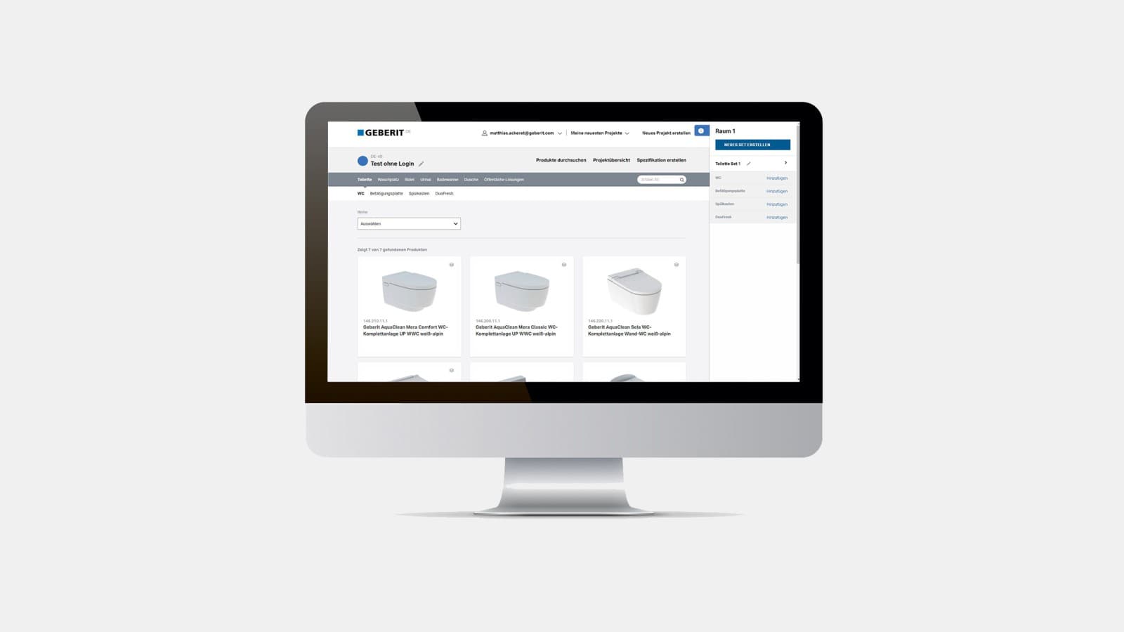 Geberit Specifier – tool overview Geberit Specifier – tool overview