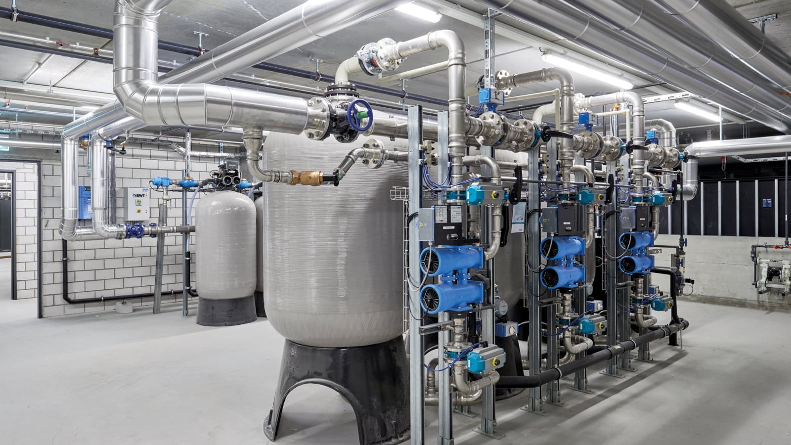 Water treatment system with Geberit Mapress Stainless Steel piping systems for various applications Water treatment system with Geberit Mapress Stainless Steel piping systems for various applications