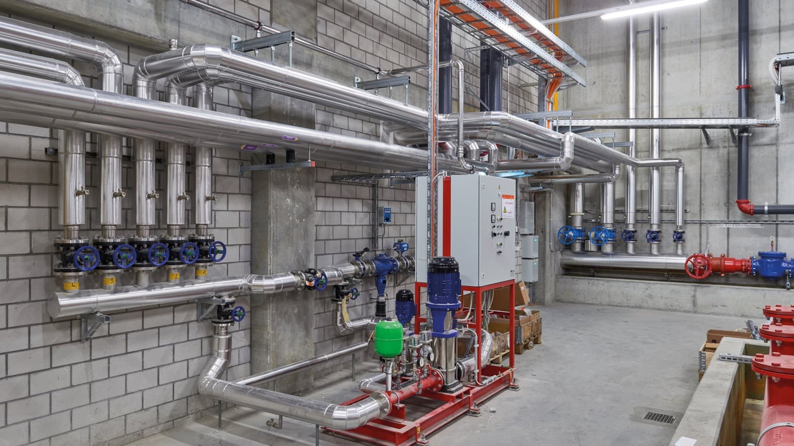 Extinguishing water system with Geberit Mapress Stainless Steel Extinguishing water system with Geberit Mapress Stainless Steel