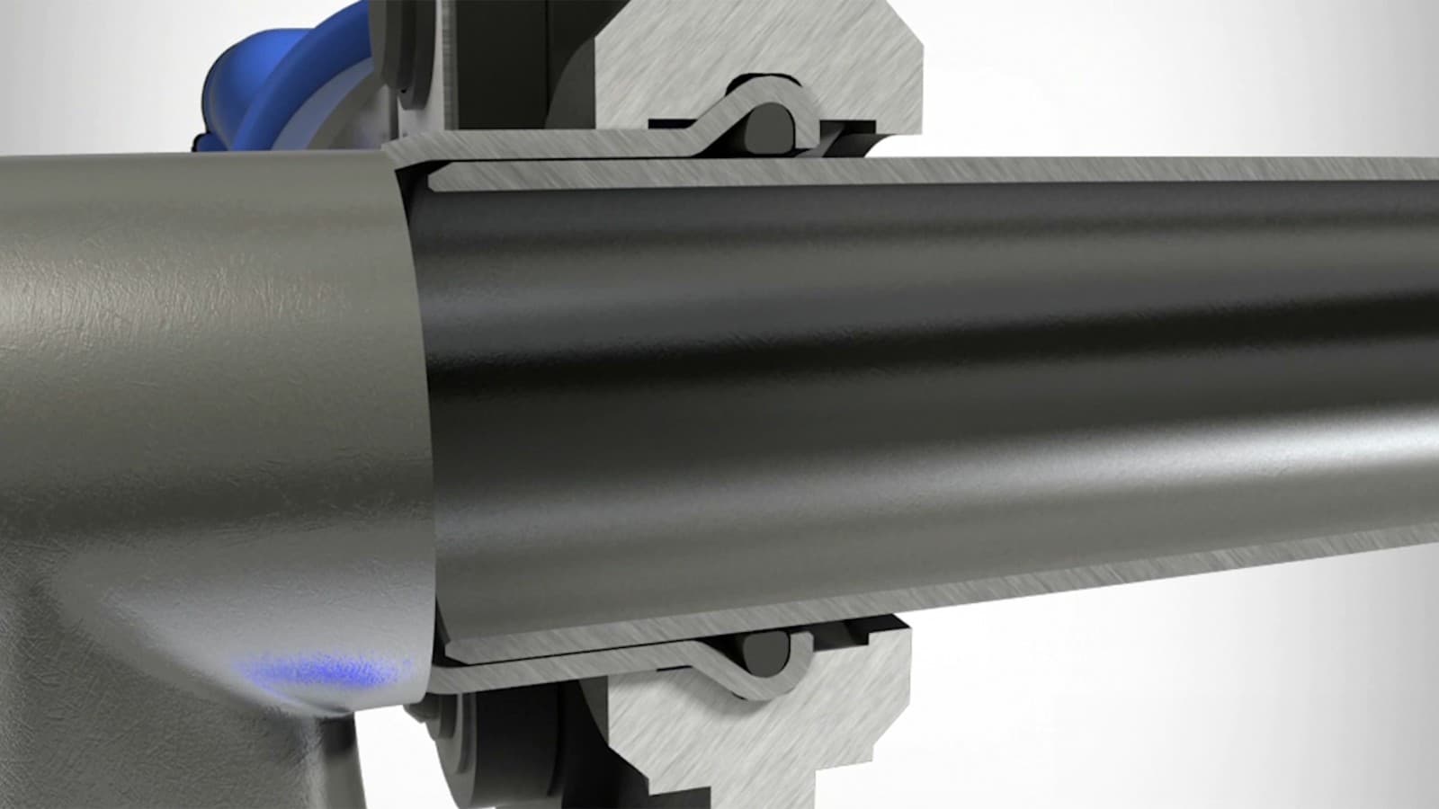 Step 1: Fitting, system pipe and tool interlock precisely Step 1: Fitting, system pipe and tool interlock precisely